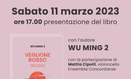 Presentazione di “Veglione Rosso” di Wu Ming 2 l’11 marzo a Correggio