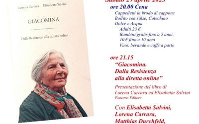 Presentazione del libro su Giacomina Castagnetti alle Ciminiere di Ca’ de Caroli