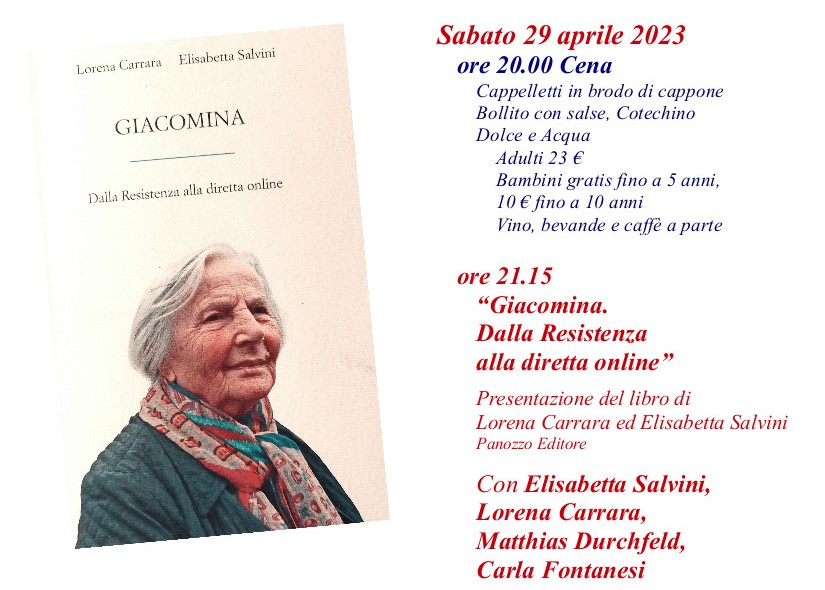 Presentazione del libro su Giacomina Castagnetti alle Ciminiere di Ca’ de Caroli