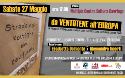 “Da Ventotene all’Europa” al Multiplo di Cavriago