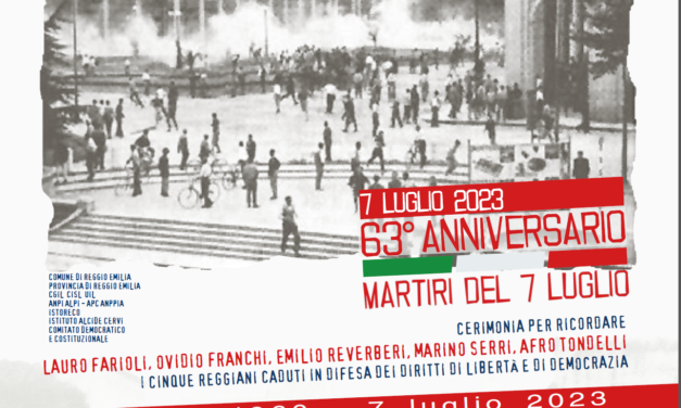 Per i morti di Reggio Emilia: 63° anniversario dell’eccidio del 7 luglio 1960