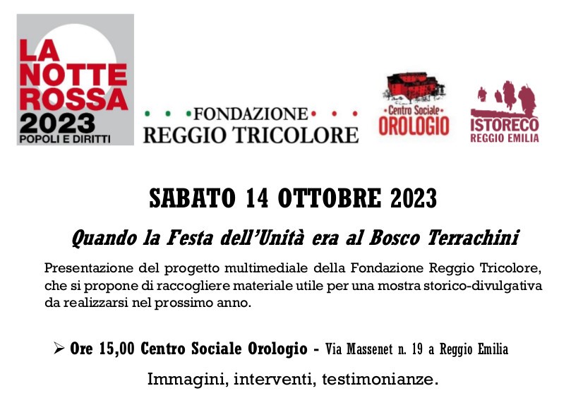 Incontro su “Quando la Festa dell’Unità era al Bosco Terrachini”