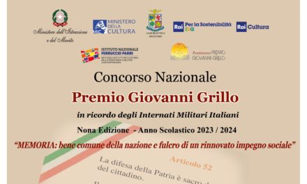 Nona edizione del premio nazionale Giovanni Grillo