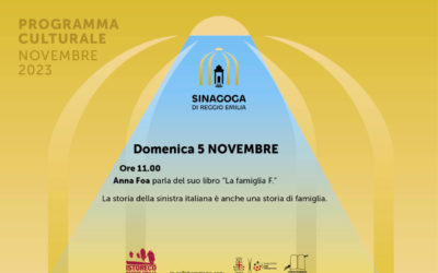 Anna Foa parla del suo libro “La famiglia F.” in sinagoga il 5 novembre