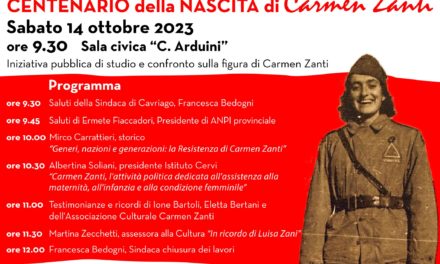 Centenario della nascita di Carmen Zanti
