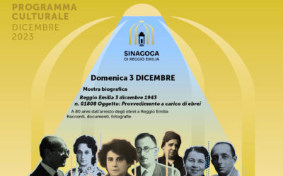 Inaugurazione mostra biografica “Reggio Emilia – 3 dicembre 1943”, a 80 anni dall’arresto degli ebrei reggiani