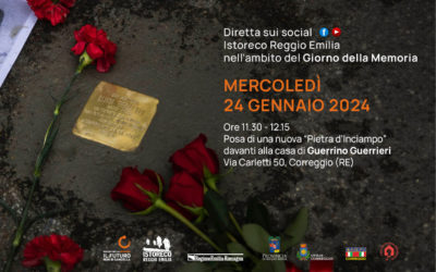 Posa di una pietra d’inciampo a Correggio
