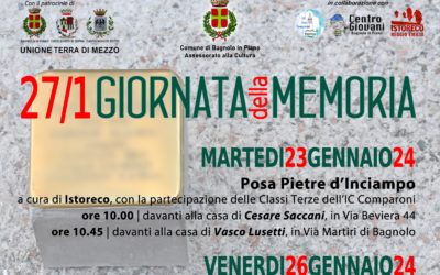 Le iniziative di Bagnolo in Piano per il Giorno della Memoria 2024