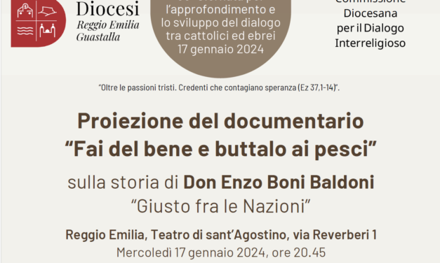 Proiezione del documentario “Fai del bene e buttalo ai pesci” il 17 gennaio 2024