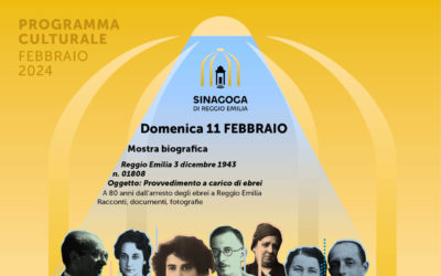 Domenica 11 febbraio visita guidata alla mostra “Reggio Emilia 3 dicembre 1943 n. 01808 Oggetto: Provvedimento a carico di ebrei”