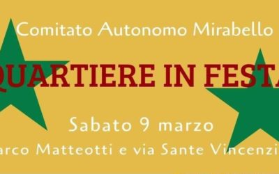 Quartiere in Festa il 9 marzo