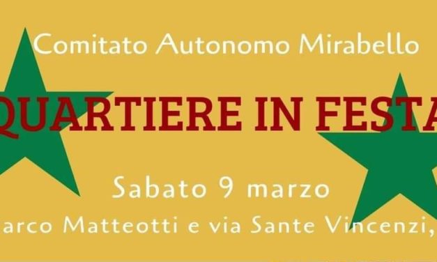 Quartiere in Festa il 9 marzo