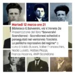Presentazione di “Sovversivi Scandianesi – Scandianesi schedati e perseguitati nel ventennio fascista. Le politiche repressive del regime”