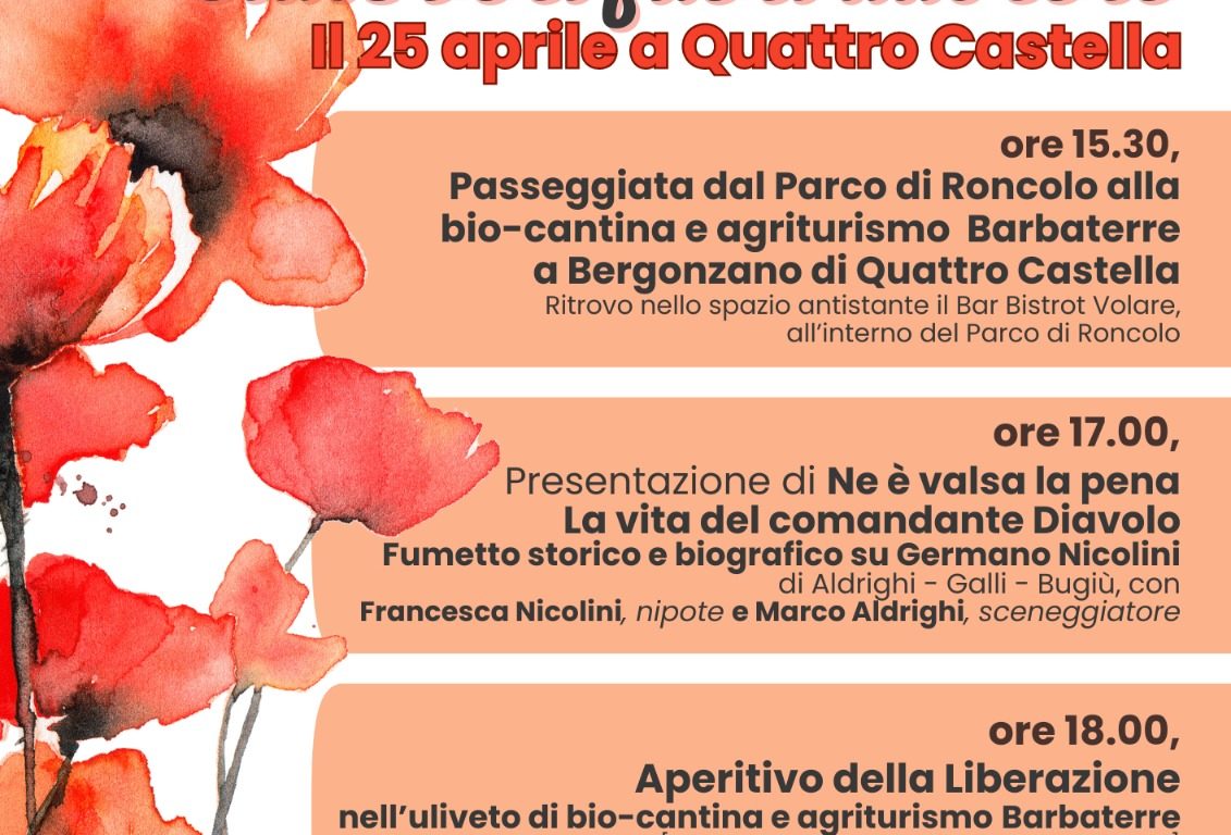 Il 25 Aprile 2024 a Quattro Castella