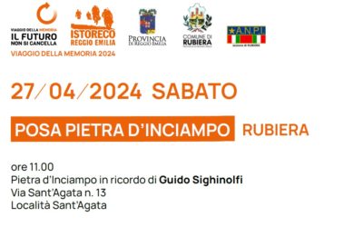 Posata la Pietra d’Inciampo per Guido Sighinolfi a Rubiera