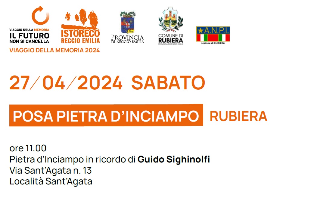 Posata la Pietra d’Inciampo per Guido Sighinolfi a Rubiera