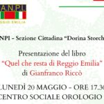 Presentazione di “Quel che resta di Reggio Emilia” di Gianfranco Riccò al centro sociale Orologio