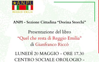Presentazione di “Quel che resta di Reggio Emilia” di Gianfranco Riccò al centro sociale Orologio