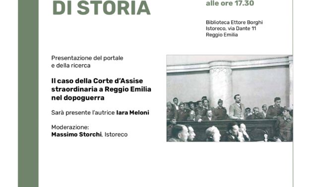 Presentazione del portale e della ricerca “Il caso della Corte d’Assise straordinaria a Reggio Emilia nel dopoguerra”