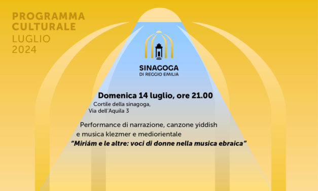 “Miriám e le altre: voci di donne nella musica ebraica” il 14 luglio in sinagoga