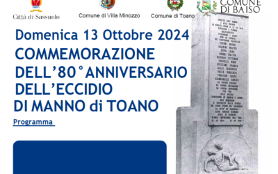 Commemorazione dell’80°anniversario dell’eccidio di Manno di Toano