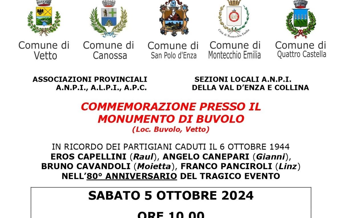 80° anniversario dei caduti di Buvolo