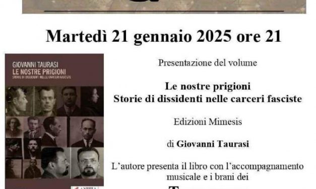 “Le nostre prigioni. Storie di dissidenti nelle carceri fasciste” a Correggio