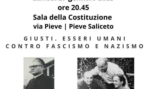 “Giusti. Esseri umani contro Fascismo e Nazismo” a Gualtieri