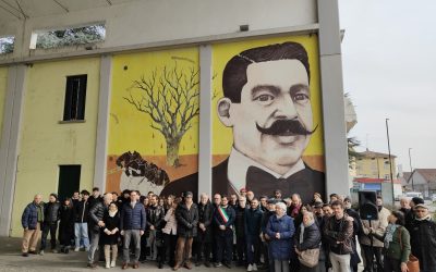 Un murale per Antonio Piccinini a 101 anni dal suo assassinio per mano fascista: il resoconto e le foto dell’inaugurazione
