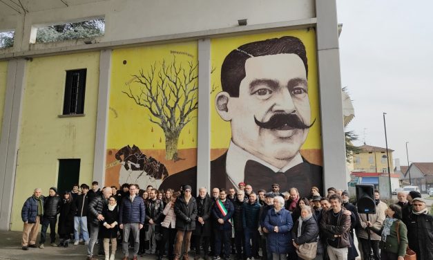 Un murale per Antonio Piccinini a 101 anni dal suo assassinio per mano fascista: il resoconto e le foto dell’inaugurazione