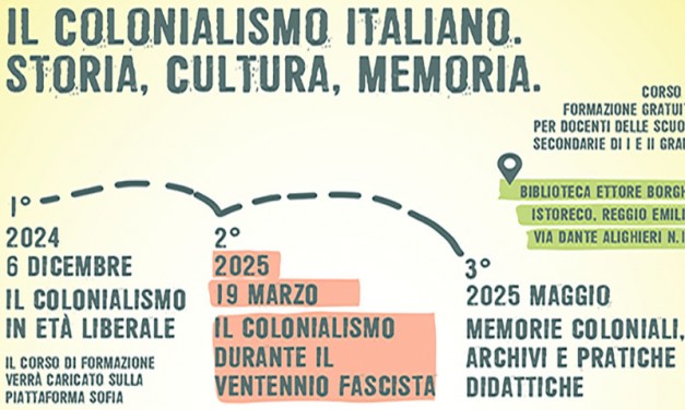 “Il colonialismo durante il ventennio fascista”: incontro formativo per docenti il 19 marzo