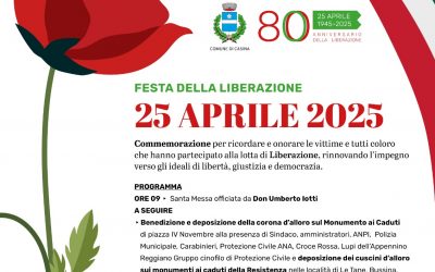 Le celebrazione dell’80° della Liberazione a Casina