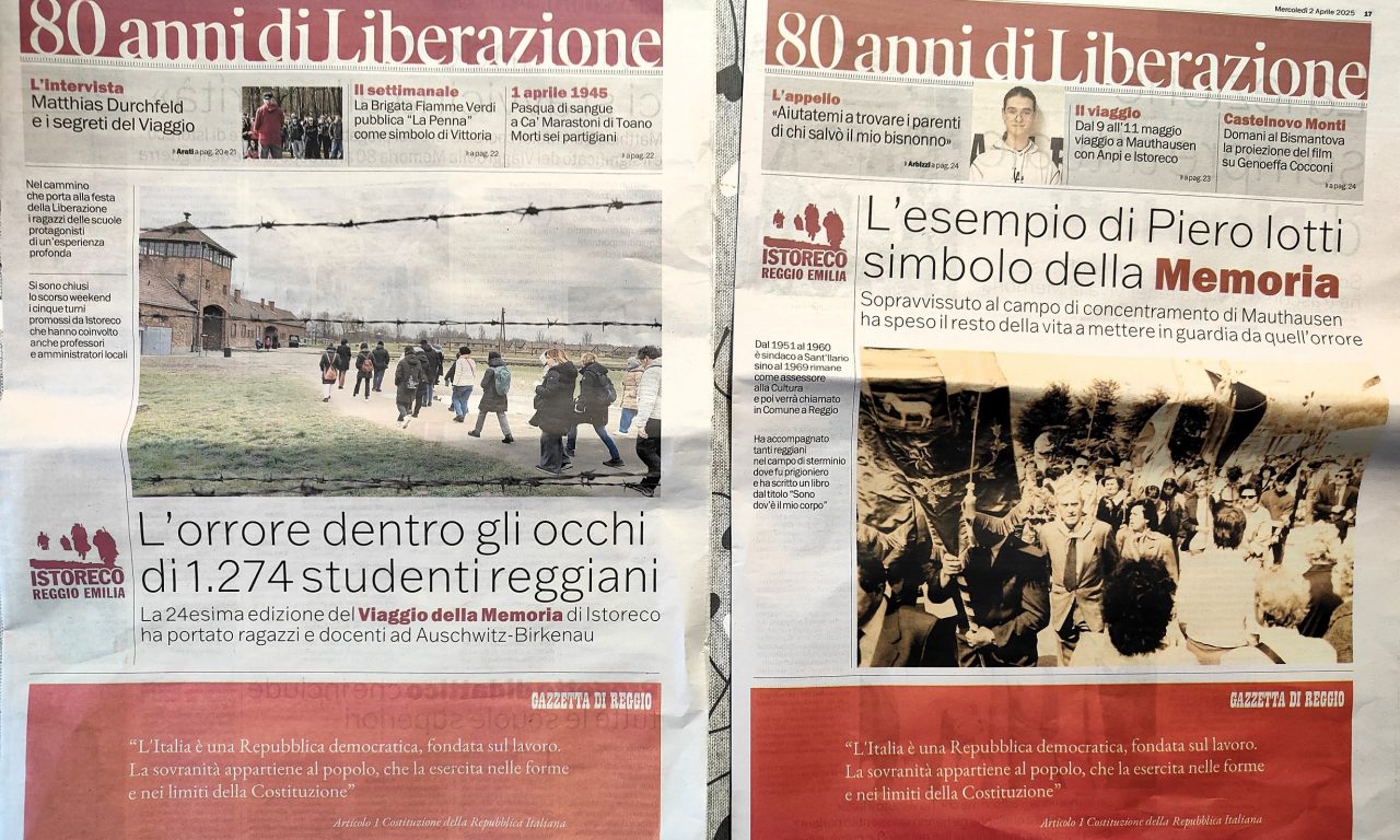 “80 anni di Liberazione” con Gazzetta di Reggio e Istoreco