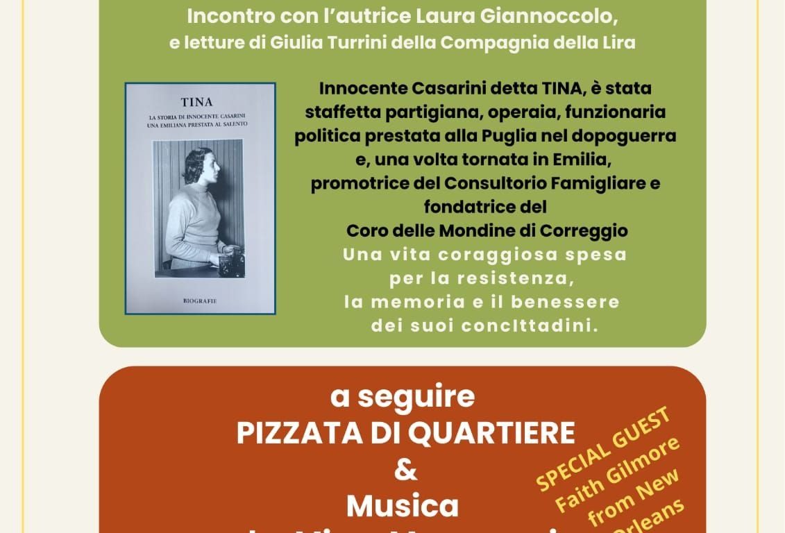 Presentazione “Tina” e pizzata di quartiere al Mirabello