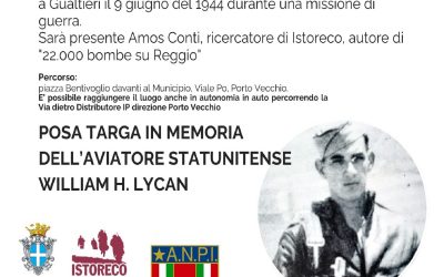 Gualtieri ricorda l’aviatore Usa William H. Lycan per la Festa della Repubblica