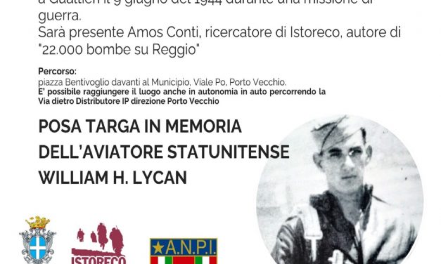 Gualtieri ricorda l’aviatore Usa William H. Lycan per la Festa della Repubblica