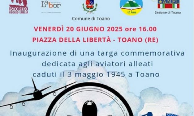 Toano ricorda gli aviatori alleati – 20 giugno 2025