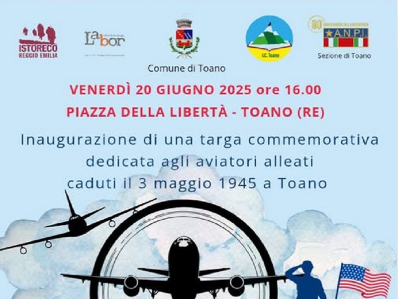 Toano ricorda gli aviatori alleati – 20 giugno 2025